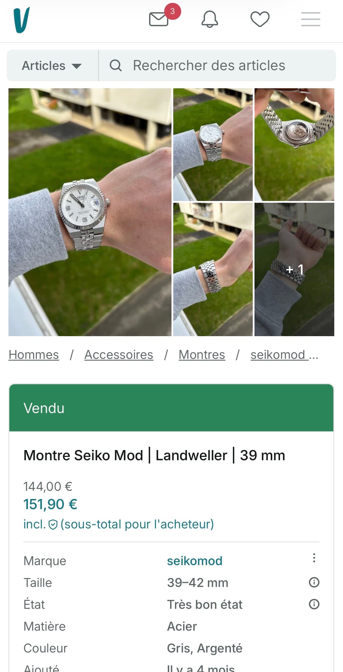 Seiko Mod Landweller 39mm